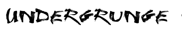 Undergrunge Tornado font preview